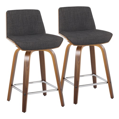 Corazza 24" Fixed-height Counter Stool - Set Of 2